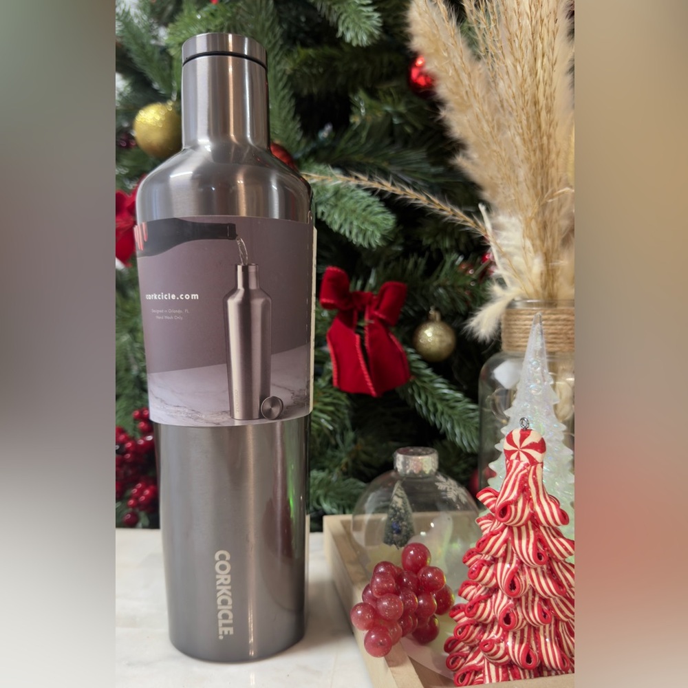 Corkcicle Metallic Gray Bottle